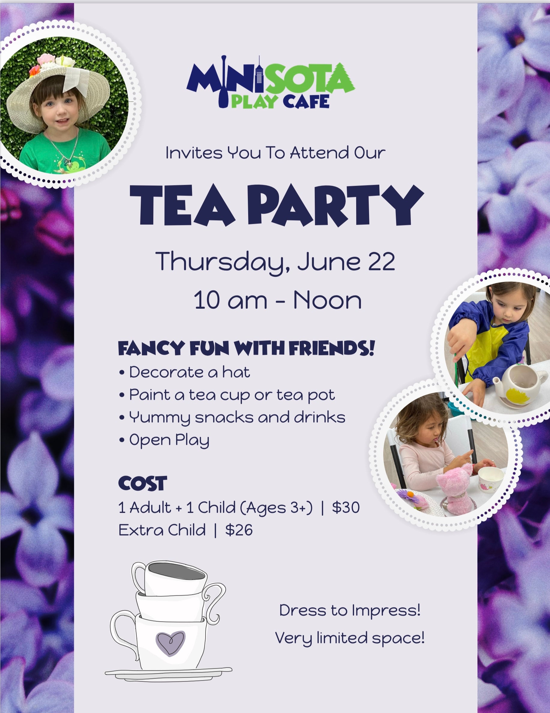 Tea Party | MiniSota Play Cafe Tea Party | MiniSota Play Cafe